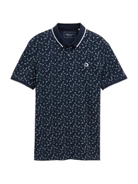 Poloshirt nachtblau / hellblau / wei