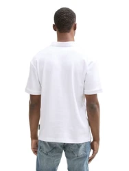 TOM TAILOR DENIM Poloshirt weiß