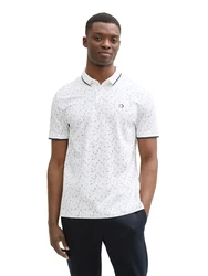 TOM TAILOR DENIM Poloshirt marineblau / aqua / weiß