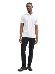 TOM TAILOR DENIM Poloshirt marineblau / aqua / weiß