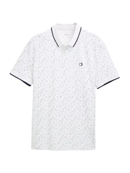 TOM TAILOR DENIM Poloshirt marineblau / aqua / weiß