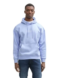 TOM TAILOR DENIM Sweatshirt hellblau/weiß