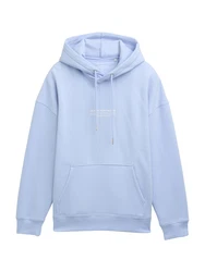 TOM TAILOR DENIM Sweatshirt hellblau/weiß