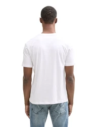 TOM TAILOR Denim T-Shirt mit groem Druck marine/pastellgrün/weiß