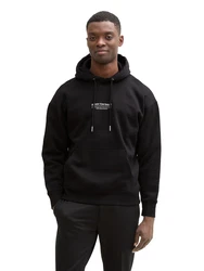 TOM TAILOR DENIM Sweatshirt schwarz/weiß