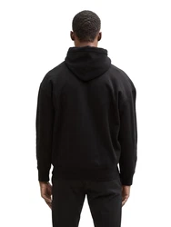 TOM TAILOR DENIM Sweatshirt schwarz/weiß