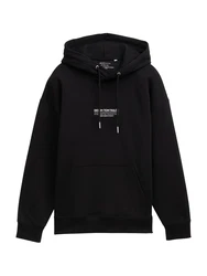 TOM TAILOR DENIM Sweatshirt schwarz/weiß