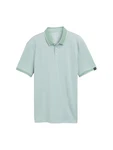 TOM TAILOR DENIM Poloshirt pastellgrün/weiß