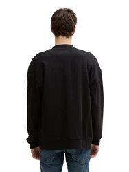 TOM TAILOR Langarmshirt Sweatjacke schwarz