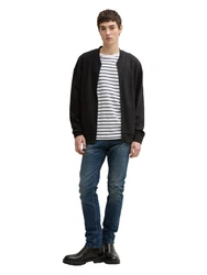 TOM TAILOR Langarmshirt Sweatjacke schwarz