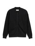 TOM TAILOR Langarmshirt Sweatjacke schwarz