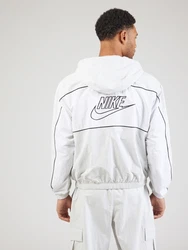 Nike Sportswear Jacke 'CLUB' hellgrau/schwarz