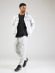 Nike Sportswear Jacke 'CLUB' hellgrau/schwarz