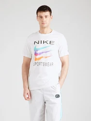 Nike Sportswear T-Shirt hellblau/grau/orange/schwarz