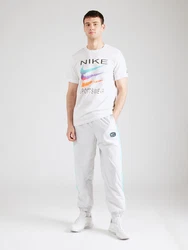 Nike Sportswear T-Shirt hellblau/grau/orange/schwarz