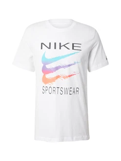 Nike Sportswear T-Shirt hellblau/grau/orange/schwarz Nike Sportswear T-Shirt hellblau/grau/orange/schwarz