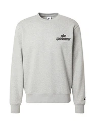 Nike Sportswear Sweatshirt 'CLUB' grau/schwarz/weiß