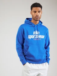 Nike Sportswear Sweatshirt 'CLUB' royalblau/hellorange/weiß