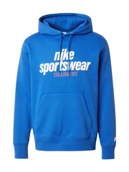 Nike Sportswear Sweatshirt 'CLUB' royalblau/hellorange/weiß