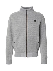 INDICODE JEANS Sweatjacke Arton graumeliert