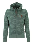 naketano Sweatjacke Schwarzkopf braun/anthrazit/pastellgrün