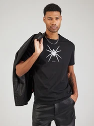 BOSS T-Shirt 'Spiderbat' schwarz/weiß