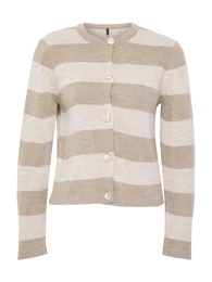 Kardigan starobéžová / tmavě béžová