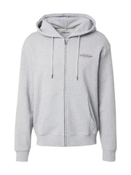 GUESS JEANS Sweatjacke Hellgrau/Grau/Hellgrau/Grau/Hellgrau/Grau/Hellgrau/Grau/Hellgrau/Grau/Hellgrau/Grau/Hellgrau/Grau