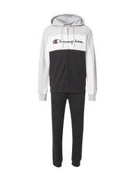 Jogginganzug graumeliert / blutrot / schwarz / wei
