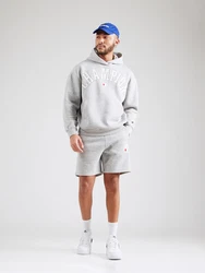 Champion Authentic Athletic Apparel Shorts graumeliert/rubinrot/weiß