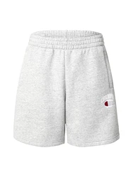 Champion Authentic Athletic Apparel Shorts graumeliert/rubinrot/weiß