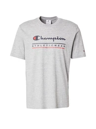 T-Shirt navy / graumeliert / rot
