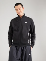 ALPHA INDUSTRIES Sweatjacke schwarz/weiß