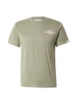 REPLAY T-Shirt oliv / weiß