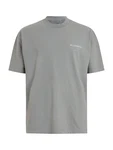 AllSaints T-Shirt 'Underground' (OCS) grau/weiß
