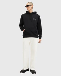 AllSaints Sweatshirt 'UNDERGROUND' (GOTS) schwarz/offwhite