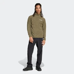 ADIDAS TERREX Sportpullover 'ESS' oliv/weiß