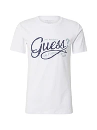 T-Shirt marine / taubenblau / wei