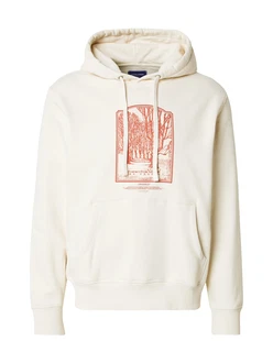 JACK & JONES Sweatshirt JORRIDGEWOOD URBAN orangerot/wollweiß JACK & JONES Sweatshirt JORRIDGEWOOD URBAN orangerot/wollweiß