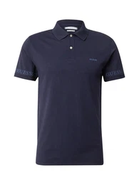 Poloshirt 'NOLAN' himmelblau / dunkelblau