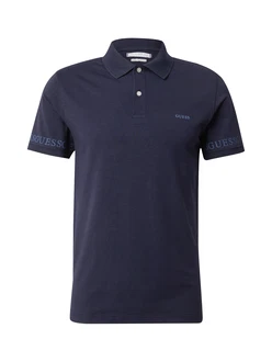GUESS Shirt 'Nolan' himmelblau/dunkelblau