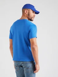 United Colors of Benetton T-Shirt mit Label-Badge himmelblau