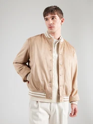 JOOP! Jeans Jacke 'Rico' cappuccino/weiß