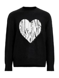 Pullover 'BUBBLE SAINTS' schwarz / wei