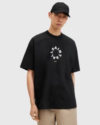 AllSaints T-Shirt 'TIERRA' schwarz/weiß