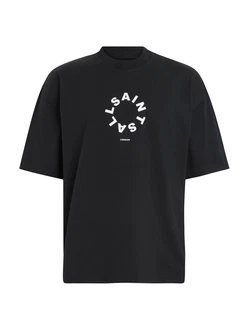 AllSaints T-Shirt 'TIERRA' schwarz/weiß