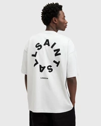 AllSaints T-Shirt 'TIERRA' hellgrau/schwarz