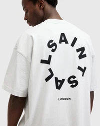 AllSaints T-Shirt 'TIERRA' hellgrau/schwarz