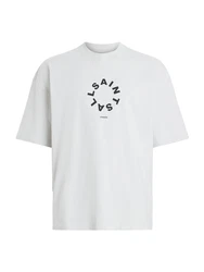 AllSaints T-Shirt 'TIERRA' hellgrau/schwarz