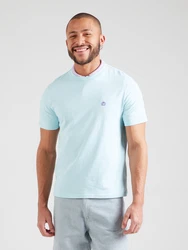 United Colors of Benetton T-Shirt mit Label-Badge hellblau